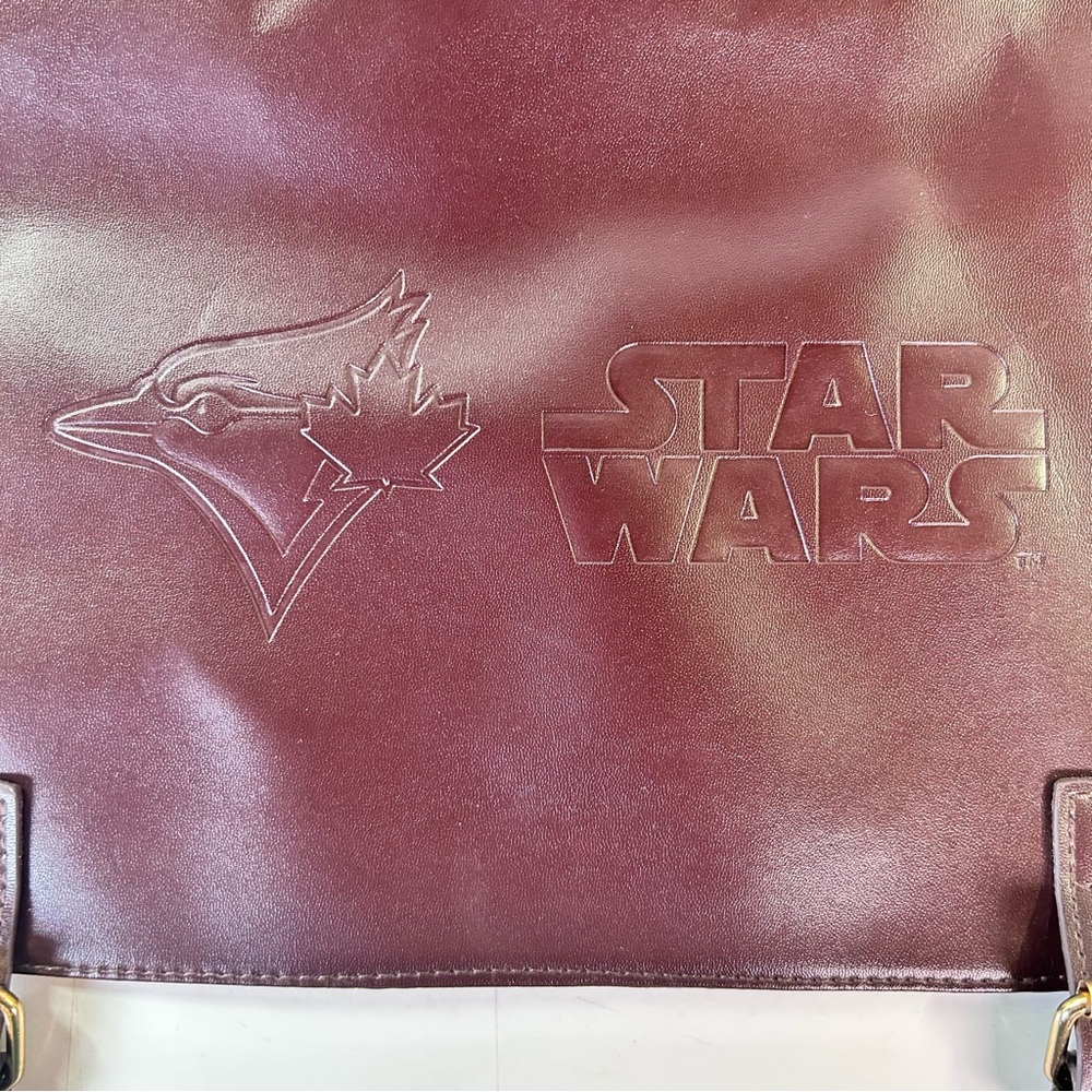 Toronto Blue Jays Star Wars Chewbacca Limited Edition Brown Messenger Bag. - Picture 6 of 13